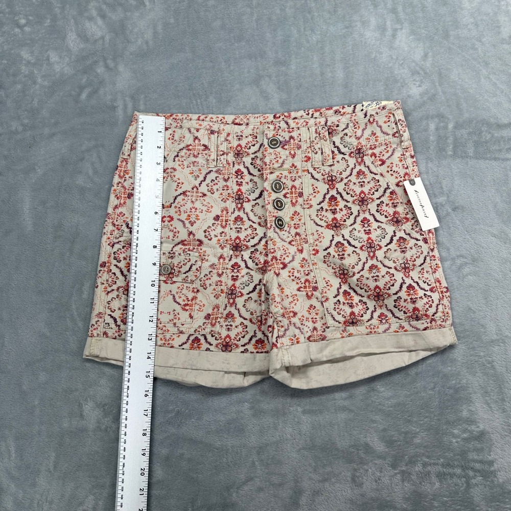 Anthropologie Pilcro The Wanderer Shorts Rose Tyrie Floral Button Fly 28 NEW - Picture 10 of 10
